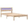 vidaXL Bedframe met hoofdeinde Bruin 100 x 200 cm Massief grenenhout