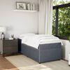 vidaXL Boxspring met matras fluweel donkergrijs 90x190 cm