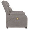 vidaXL Massagestoel stof taupe