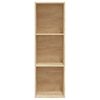 vidaXL Boekenkast/tv-meubel 36x30x114cm bewerkt hout sonoma eikenkleur