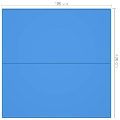vidaXL Afdekzeil 4x4 m blauw