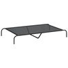 vidaXL Hondenmand verhoogd 150x90x20 cm textiel en staal zwart