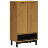 vidaXL Schoenenkast FLAM 59,5x35x107 cm massief grenenhout