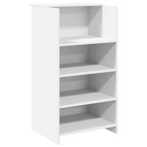 vidaXL Receptiebalie wit 55x50x103,5 cm bewerkt hout