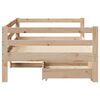 vidaXL Slaapbank met lades 80x200 cm massief grenenhout