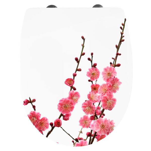 CORNAT Toiletbril met soft-close CHERRY BLOSSOM thermoplastic
