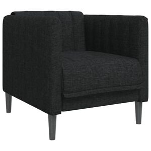 vidaXL Fauteuil stof zwart