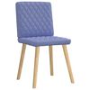 vidaXL Eetkamerstoelen 6 st stof jeansblauw
