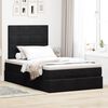 vidaXL Ottoman bed met matrassen 120x190cm fluweel zwart