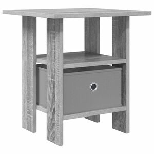 vidaXL Nachtkastje met lade Grijs Sonoma 41 x 40 x 45 cm Bewerkt hout