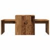 vidaXL Salontafelset 100x48x40 cm bewerkt hout oud houtkleurig