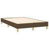 vidaXL Boxspring met matras en LED stof donkerbruin 120x200 cm