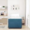 vidaXL Bedframe met matras Donkerblauw 90 x 190 cm Stof