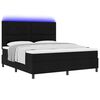 vidaXL Boxspring bed met matras met LED Zwart 180 x 200 cm Stof