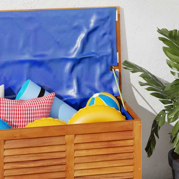 vidaXL Tuinbox met jaloezieën 113x50x56 cm massief acaciahout