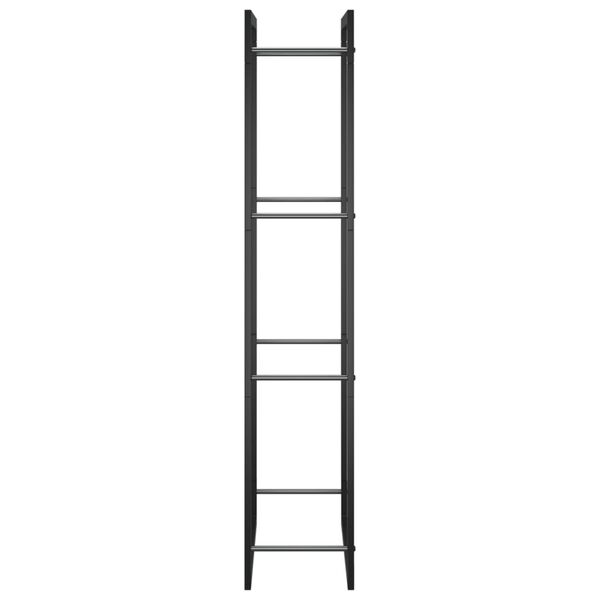 vidaXL Haardhoutrek 50x28x132 cm staal matzwart