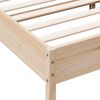 vidaXL Bedframe zonder matras massief grenenhout 135x190 cm