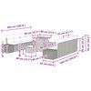 vidaXL Tuinbankenset met kussen met opslag 11 pcs Beige Poly riet