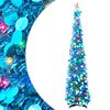 vidaXL Pop-up LED-kerstboom met ster 180 cm 100 LED's PET Blauw