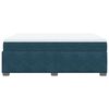 vidaXL Boxspring met matras fluweel donkerblauw 140x200 cm