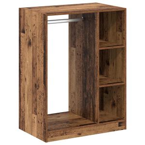 vidaXL Kledingkast met plank met opslag Oudhout 77 x 48 x 102 cm