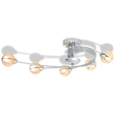 vidaXL Plafondlamp met 5 LED-gloeilampen G9 200 W