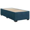vidaXL Boxspring met matras fluweel blauw 90x200 cm