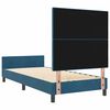 vidaXL Boxspringbed met hoofdeinde Donkerblauw 100 x 200 cm Fluweel