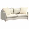vidaXL Sofa Kussens 2 stuks Cr&egrave;me 60 x 60 cm Cordstof
