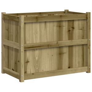 vidaXL Plantenbak 90x50x70 cm ge&iuml;mpregneerd grenenhout