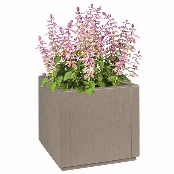 vidaXL Tuin Bloempot Grijs 36 x 36 x 35 cm Polypropyleen