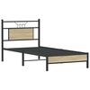 vidaXL Bedframe zonder matras hout sonoma eikenkleurig 80x200 cm