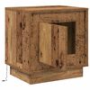 vidaXL Nachtkastje 2 pcs Oudhout 44 x 34,5 x 45 cm Bewerkt hout