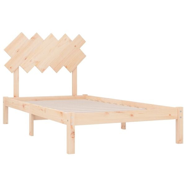 vidaXL Bedframe massief hout 100x200 cm