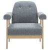 vidaXL Fauteuil stof lichtgrijs