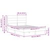 vidaXL Bedframe met hoofdeinde Donkergroen 120 x 190 cm Stof