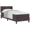 vidaXL Boxspringbed met kussen Donkerbruin 200 x 80 cm Stof