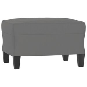 vidaXL Voetenbank 60x50x41 cm microvezelstof donkergrijs