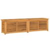 vidaXL Tuinbox met zak 200x50x55 cm massief teakhout