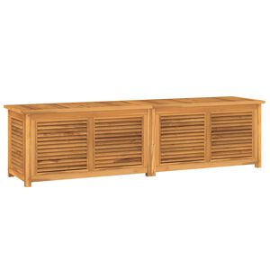 vidaXL Tuinbox met zak 200x50x55 cm massief teakhout