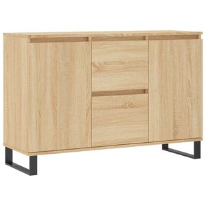 vidaXL Dressoir 101,5x35x70 cm bewerkt hout sonoma eikenkleurig