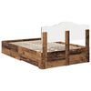 vidaXL Bedframe met hoofdeinde Oudhout 120 x 190 cm Bewerkt hout