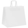 vidaXL Papieren zakken 50 st met hengsels 32x22x28 cm wit