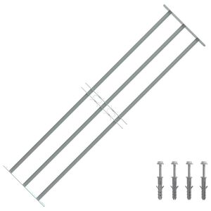 vidaXL Raambeveiliging verstelbaar met 3 dwarsstangen 1000-1500 mm