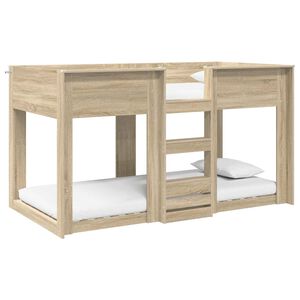 vidaXL Bunk Bed voor Kinderen Sonoma Eiken 90 x 200 cm Bewerkt hout