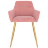 vidaXL Eetkamerstoelen 4 st fluweel roze