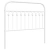 vidaXL Vervangend hoofdbord 107 cm metaal wit