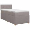 vidaXL Boxspringbed met matras met hoofdeinde Taupe 80 x 200 cm Stof