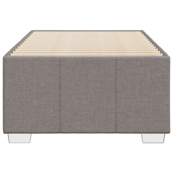 vidaXL Bedframe zonder matras 90x190 cm stof taupe
