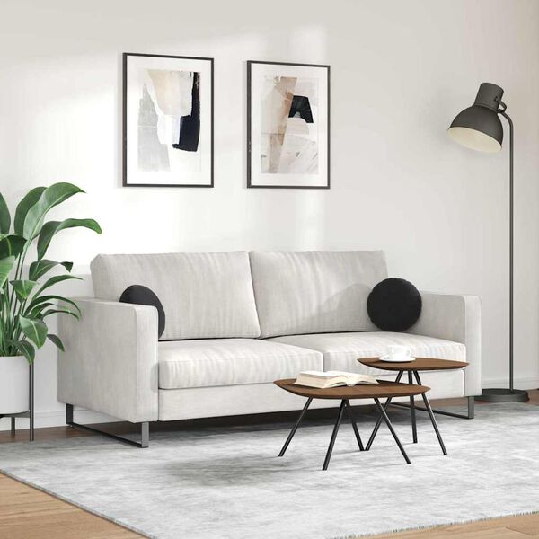 vidaXL Zitkussens 2 stuks Zwart Ø 40 x 13 cm Fluweel